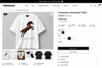 TRENDISH Consistency black oversized T-shirt mockup