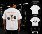 TRENDISH If I Die I Die off white oversized gym T-shirt