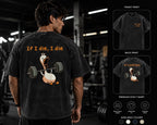 TRENDISH If I Die I Die oversized gym T-shirt product showcase